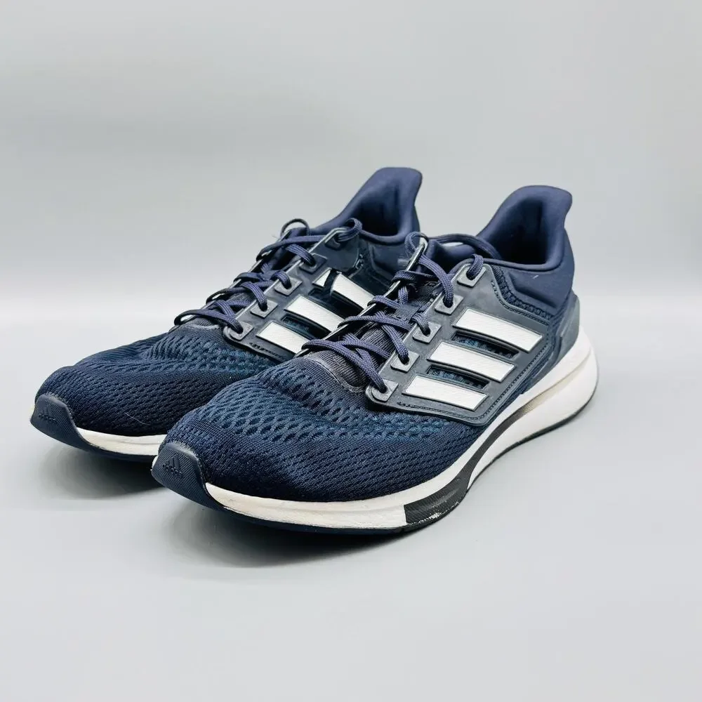 Adidas Shoes Mens 13 Blue Bounce Low Top Lace Up Athletic Running Sneakers